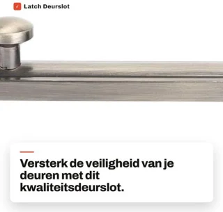 Deurslot koper schuifbout vintage-stijl
