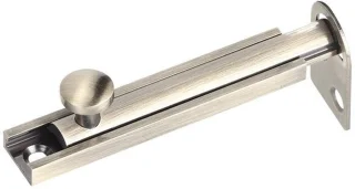Deurslot koper schuifbout vintage-stijl