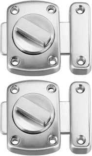 Deurslot met draaibol 55mm rvs