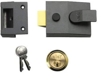 Deurslot Nachtslot 40 mm backset Donker metallic