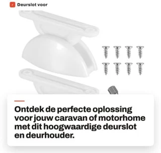 Deurslot nylon voor caravan, motorhome, boot en camping
