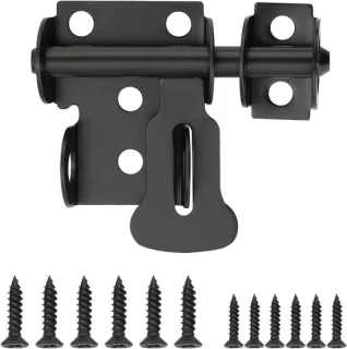 Deurslot sluiting - 8.2x4.57 cm - zwart