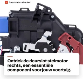 Deurslot stelmotor rechts - centrale vergrendeling - 9 pinnen - geschikt voor Golf 5/Plus