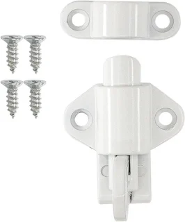 Deurslot veiligheidsgrendel - 17.5 cm - wit