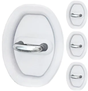 Deurslotbeschermhoes set - 4 stuks zwart/wit