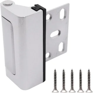 Deurversterking extra slot - 3 inch - zilver