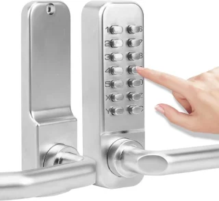 Digitaal combinatieslot zilver