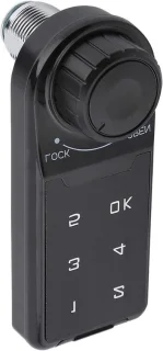 Digitaal deurslot met touch keypad 9.5 cm zwart