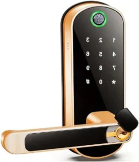 Digitaal deurslot slim slot goud