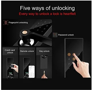 Digital Biometric Smart Door Lock Fingerprint Keyless