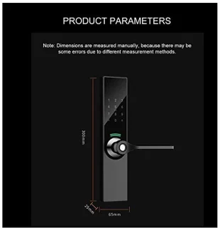 Digital Biometric Smart Door Lock Fingerprint Keyless