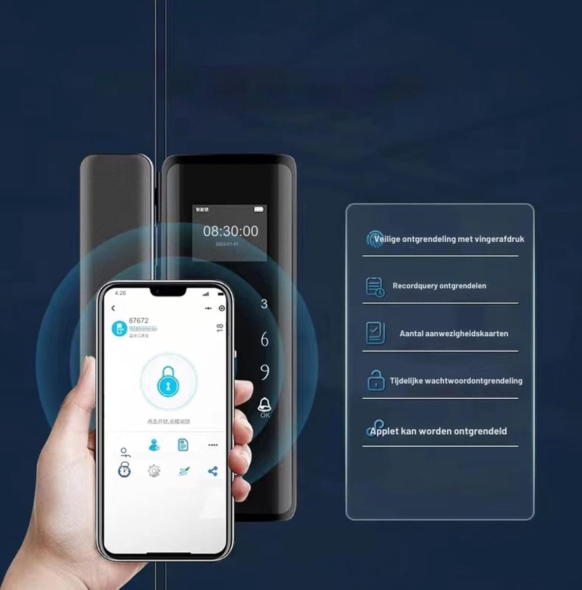 Digitale Vingerafdruk Deurslot Keyless Entry Biometrisch Slot