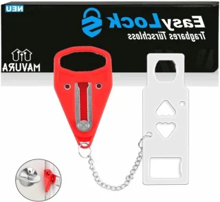 Draagbaar deurslot 13 cm - Rood