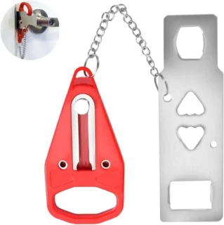 Draagbaar Deurslot 155 x 71 cm Rood