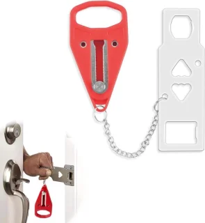 Draagbaar Deurslot - Rood