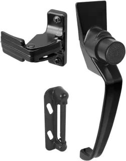 Drukknop slot 38 mm gatafstand zwart