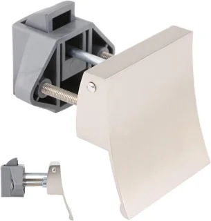 Drukknopsluiting 10x3 cm zilverkleurig