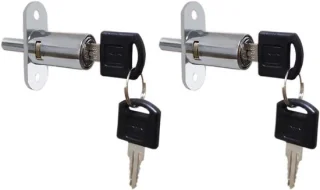 Duwer slot - 19 x 40 mm - verchroomd zink