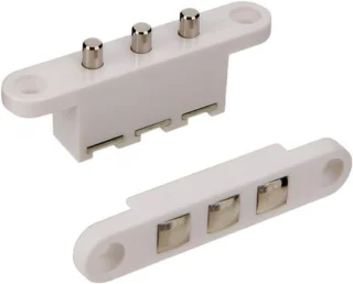 Elektrisch deurcontact 3-pins 70x28 mm wit