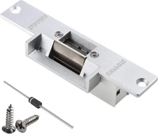 Elektrisch deurslot 150x28,5 mm zilverkleurig