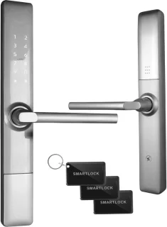 Elektrisch deurslot - lang profiel - zilver