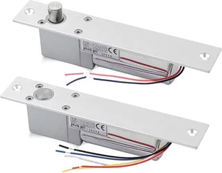Elektrisch insteekgrendelslot 200 mm zilverkleurig