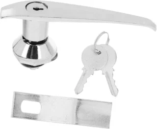 Elektrisch kastslot 11,5 cm zinklegering zilver