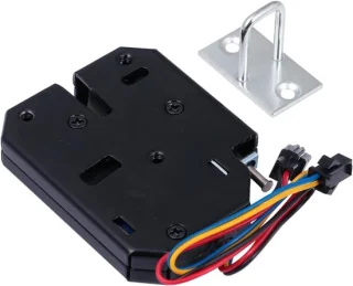 Elektrisch kastslot elektromagnetisch 8 x 6 x 1 cm zwart