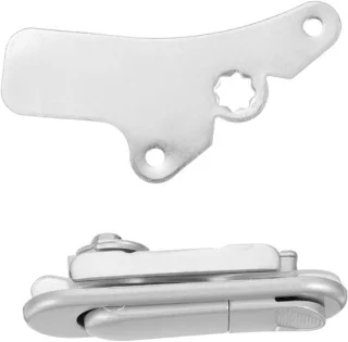 Elektrisch kastslot insteekslot deurslot 8,5x2,6 cm zilver