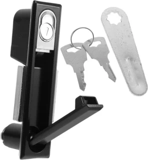 Elektrisch kastslot meubelgrendel aluminium zink legering zwart 14 cm