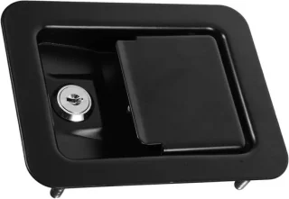Elektrisch kastslot - paneelslot deurslot - 14 cm - zwart