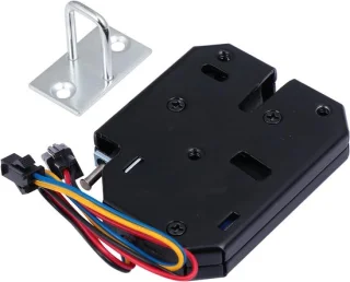 Elektrisch kastslot - zwart - 7.5 x 6 x 1 cm