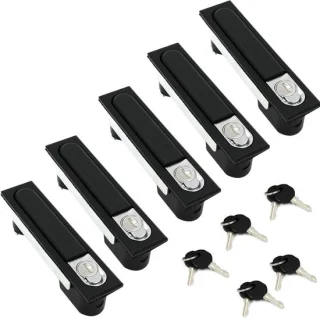 Elektrisch kastslot zwenkgreep 25 mm zilver