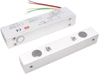 Elektrisch magneetgrendelslot opbouwmontage 12 volt zilverkleurig
