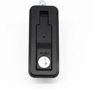Elektrische behuizing lock - drukknop grendel - 25 x 86 mm - zwart gecoat