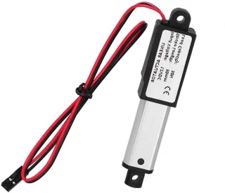 Elektrische lineaire actuator 30mm slag aluminiumkleur
