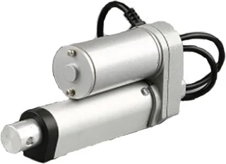 Elektrische lineaire actuator 600mm slag zilver
