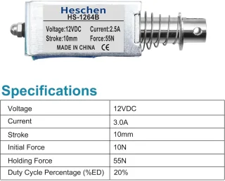 Elektromagneet open frame push pull type dc 12v metaal