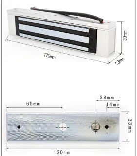 Elektromagnetisch slot voor inbouwmontage