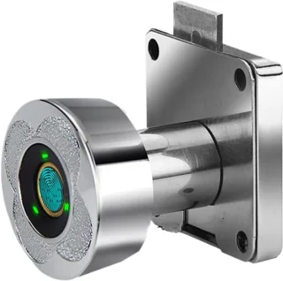 Elektronisch biometrisch slot 41x38x37 mm zilverachtig