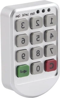 Elektronisch cijferslot - zwart