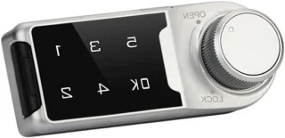 Elektronisch combinatieslot - 20 of 30 mm - zilver/zwart