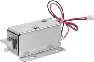 Elektronisch deurslot magneetventiel 34,5 cm zilver