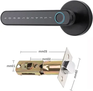 Elektronisch deurslot - slim handvatslot, 10x10 mm, donkergrijs
