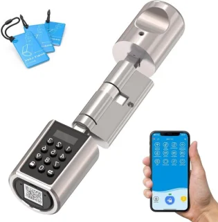 Elektronisch deurslot - smart lock cilinder - zilver