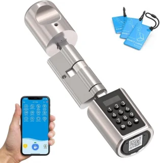 Elektronisch deurslot - smart lock - zilver
