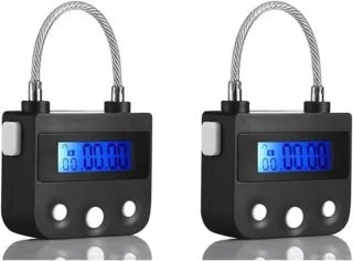 Elektronisch deurslot timer 46 x 40 x 20 mm zwart