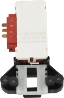 Elektronisch deurslot voor wasmachine, 8 x 5,2 cm, zwart