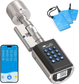 Elektronisch deurslot zilver