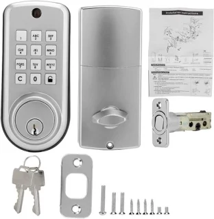 Elektronisch deurslot zilver